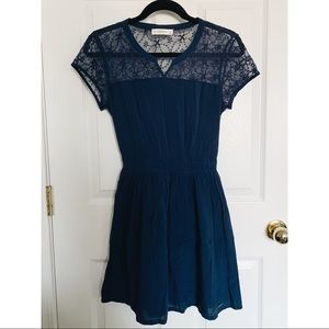 Abercrombie Navy Lace Dress
